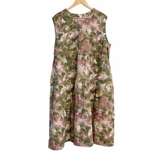 Columbia Dress Sleeveless Pink Green Women’s Size XXL Outdoors Cotton Tank Dress